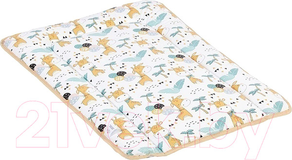 Изображение товара Пеленальный матрас Polini Kids Жирафик на комод 70x50 / 0002726