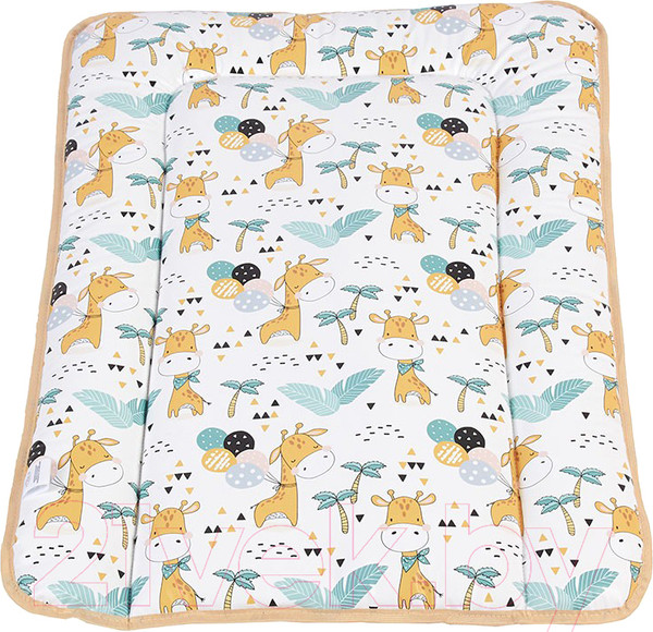 Изображение товара Пеленальный матрас Polini Kids Жирафик на комод 70x50 / 0002726