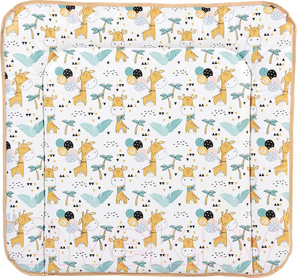 Изображение товара Пеленальный матрас Polini Kids Жирафик на комод 77x72 / 0002729