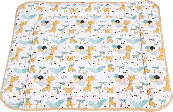 Изображение товара Пеленальный матрас Polini Kids Жирафик на комод 77x72 / 0002729