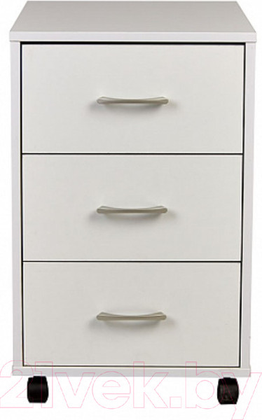 Изображение товара Тумба Polini Kids Mirum с ящиками на колесах 40x55 / 0002740.9 (белый)