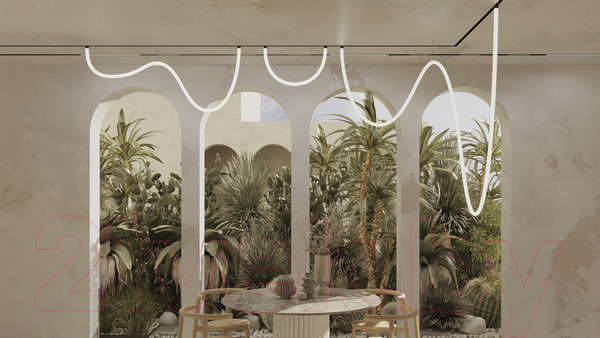 Изображение товара Трековый светильник Maytoni Tau TR101-2-50W3K-B