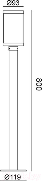 Изображение товара Светильник уличный ESCADA 30003G/02 (темно-серый)