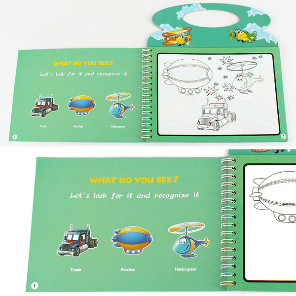 Изображение товара Раскраска Darvish Водная с маркером. Транспорт / SR-13393-4