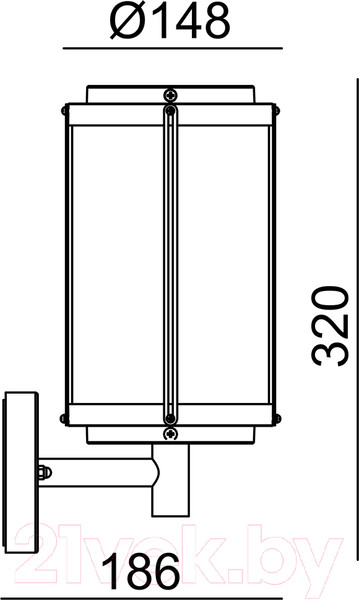 Изображение товара Бра уличное ESCADA 30003W/03 (темно-серый)
