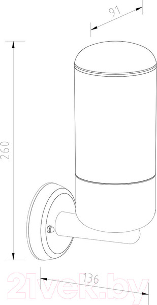 Изображение товара Бра уличное ESCADA 30005W/01 (черный)