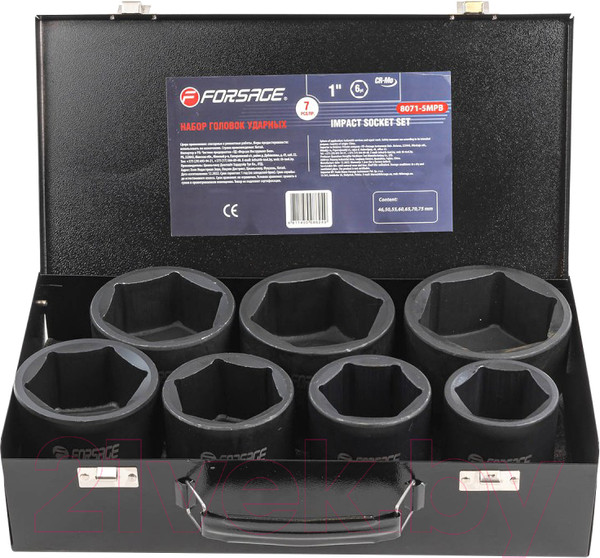 Изображение товара Набор головок слесарных Forsage F-8071-5MPB (54945)