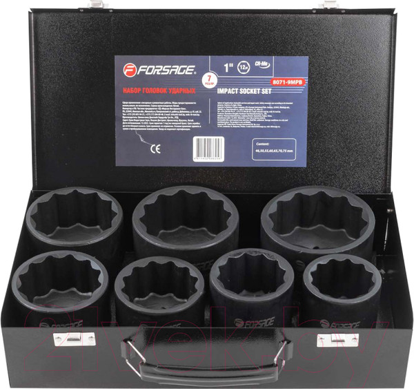 Изображение товара Набор головок слесарных Forsage F-8071-9MP (54946)