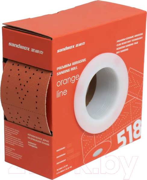 Изображение товара Шлифлента Sandwox Orange Ceramic 70мм/12м / 518.070.500