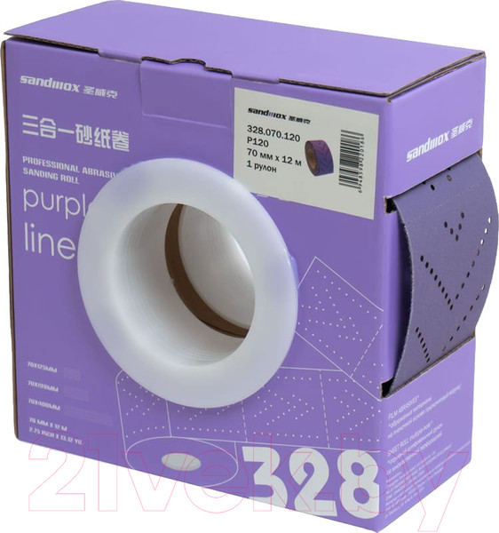 Изображение товара Шлифлента Sandwox Purple 70мм/12м / 328.070.600