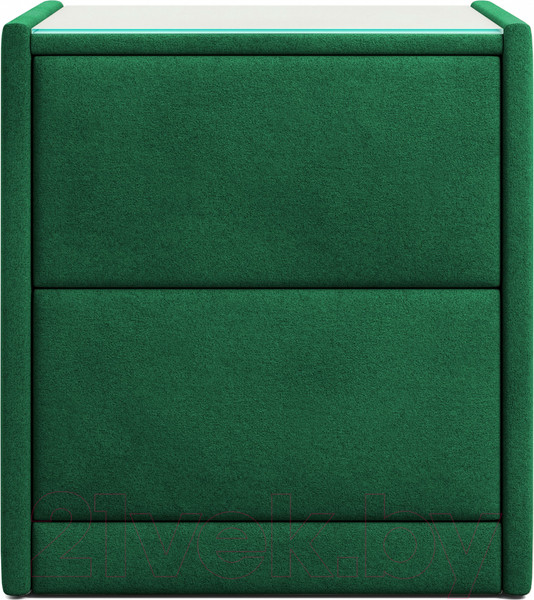Изображение товара Прикроватная тумба Мебельград Аризона мягкая (мора зеленый)