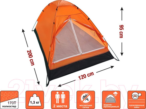 Изображение товара Палатка Arizone Coyote-2 / 28-274505