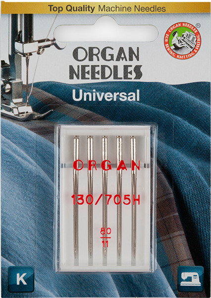 Изображение товара Набор игл для бытовой швейной машины Organ №80 1284528 (5шт)