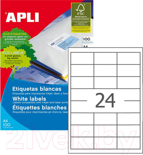 Изображение товара Набор этикеток APLI 3131/1263
