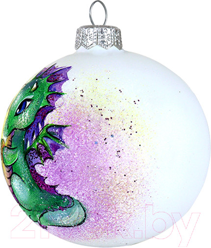 Изображение товара Шар новогодний Декарт Дракоша 8Ш0010 (8см)