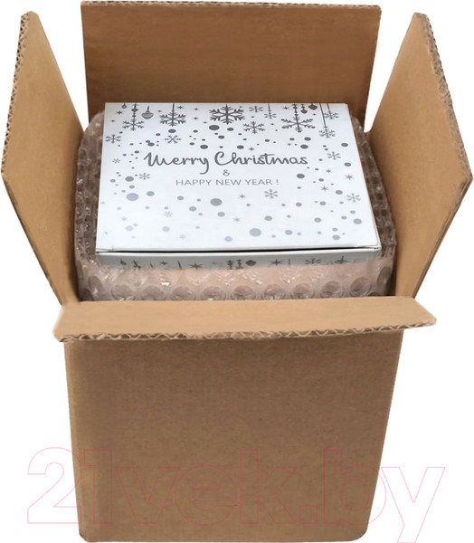 Изображение товара Шар новогодний Декарт Птичка на ветке 8Ш0024 (8см, серебристый)