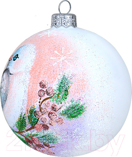 Изображение товара Шар новогодний Декарт Белая птица 8Ш0084 (10см, белый)