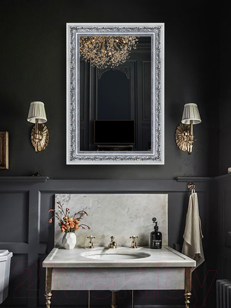 Изображение товара Зеркало Декарт Настенное в раме 8Л2720 (серебристый хром)