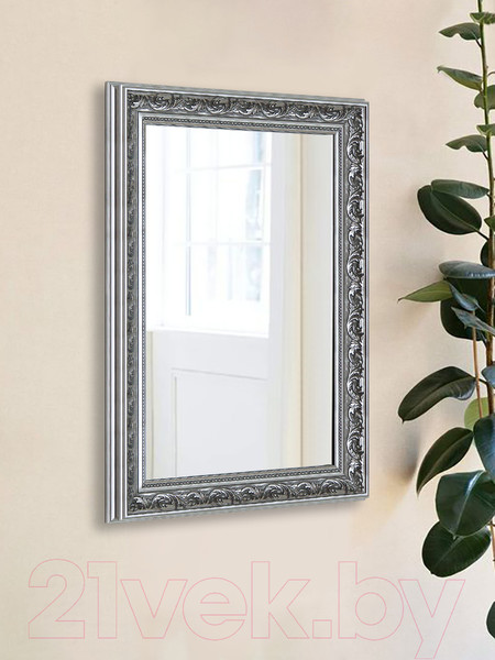 Изображение товара Зеркало Декарт Настенное в раме 8Л2720 (серебристый хром)