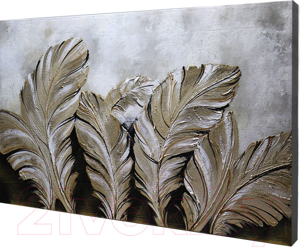 Изображение товара Картина Декарт Абстракция в серых тонах 8Л3666 (авторская на холсте)