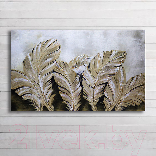 Изображение товара Картина Декарт Абстракция в серых тонах 8Л3666 (авторская на холсте)