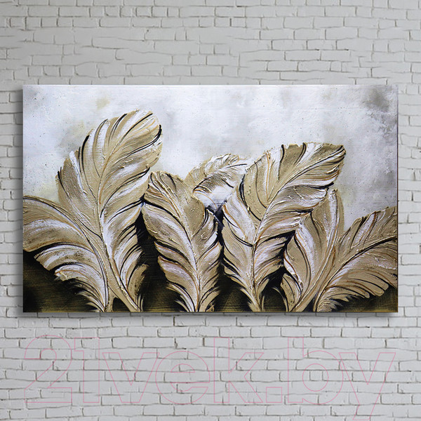 Изображение товара Картина Декарт Абстракция в серых тонах 8Л3666 (авторская на холсте)