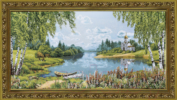 Изображение товара Гобелен Декарт Лодка 8Л3694 (в раме)