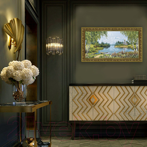 Изображение товара Гобелен Декарт Лодка 8Л3694 (в раме)