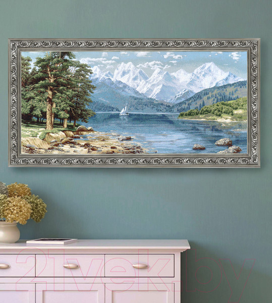 Изображение товара Гобелен Декарт Парусник 8Л3588 (в раме)