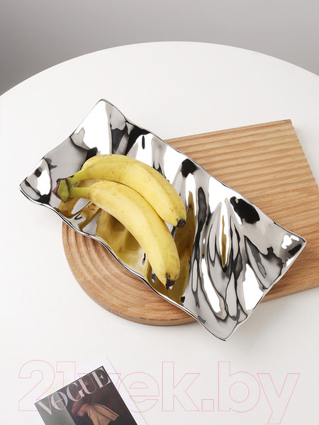 Изображение товара Декоративная тарелка Merry Bear Home Decor Водяная Серебро / 30001190