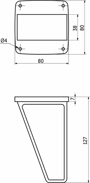 Изображение товара Опора мебельная AKS B-18 130 (черный)