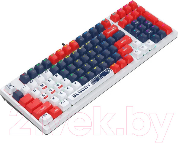 Изображение товара Клавиатура A4Tech Bloody S98 Sports Navy (синий/белый)