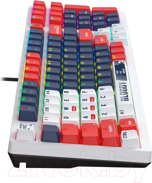 Изображение товара Клавиатура A4Tech Bloody S98 Sports Navy (синий/белый)