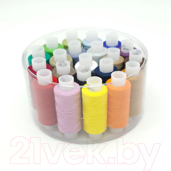 Изображение товара Набор швейных ниток Красная нить Лавсан 45ЛЛ (200м)