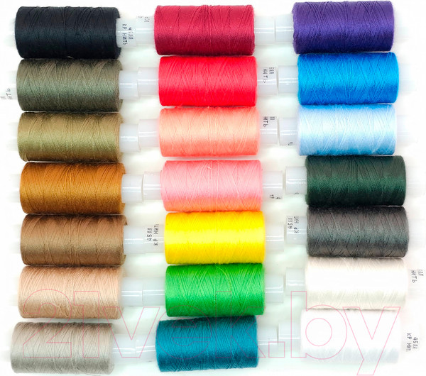 Изображение товара Набор швейных ниток Красная нить Лавсан 45ЛЛ (200м)