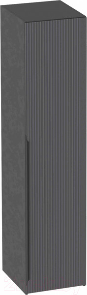 Изображение товара Шкаф-пенал Мебельград Нора 1 дверь (металл бруклин/графит)