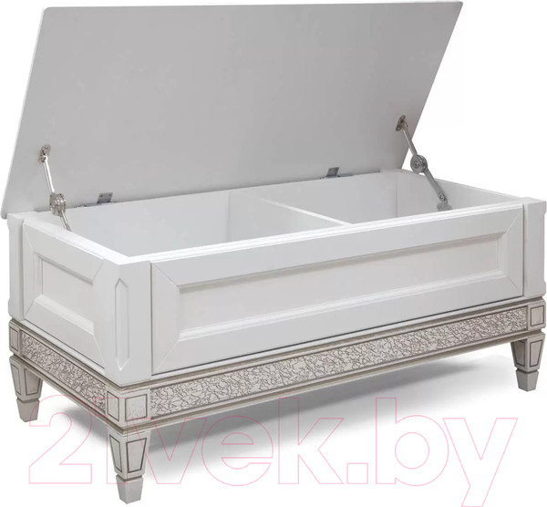 Изображение товара Банкетка Гомельдрев Бристоль ГМ 6499К Дуб/Italia-02 (белый дуб/патина)