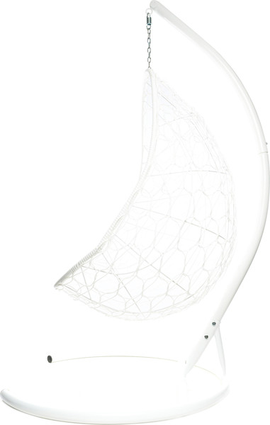 Изображение товара Кресло подвесное M-Group Овал / 11140102 (белый ротанг/бордовая подушка)