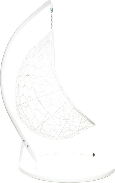 Изображение товара Кресло подвесное M-Group Овал / 11140104 (белый ротанг/зеленая подушка)