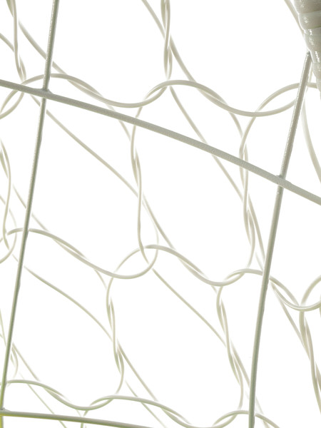 Изображение товара Кресло подвесное M-Group Овал / 11140104 (белый ротанг/зеленая подушка)