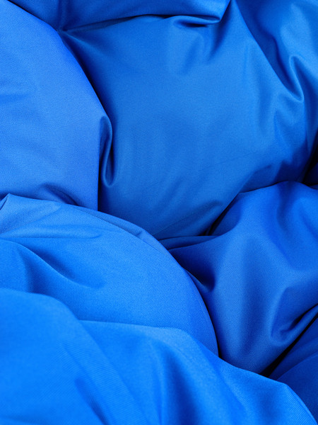 Изображение товара Кресло подвесное M-Group Овал / 11140210 (коричневый ротанг/синяя подушка)