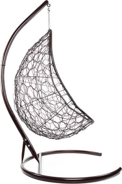 Изображение товара Кресло подвесное M-Group Овал / 11140210 (коричневый ротанг/синяя подушка)