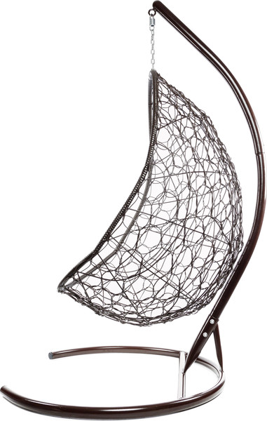 Изображение товара Кресло подвесное M-Group Овал / 11140210 (коричневый ротанг/синяя подушка)