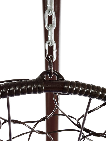 Изображение товара Кресло подвесное M-Group Овал / 11140210 (коричневый ротанг/синяя подушка)