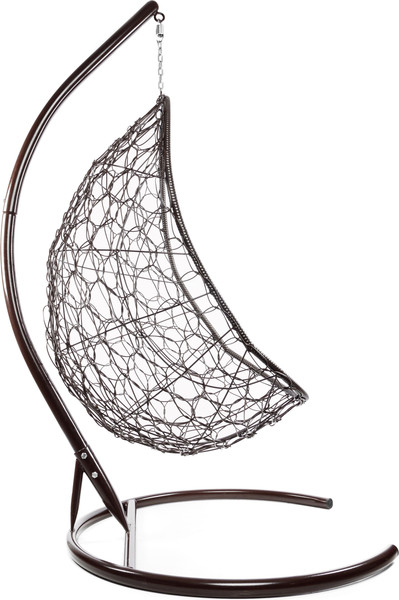 Изображение товара Кресло подвесное M-Group Овал / 11140209 (коричневый ротанг/серая подушка)