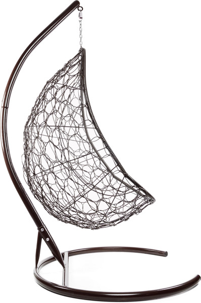 Изображение товара Кресло подвесное M-Group Овал / 11140208 (коричневый ротанг/розовая подушка)