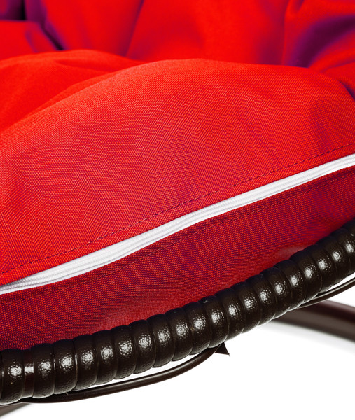 Изображение товара Кресло подвесное M-Group Овал / 11140206 (коричневый ротанг/красная подушка)