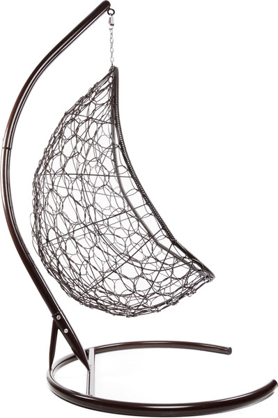 Изображение товара Кресло подвесное M-Group Овал / 11140206 (коричневый ротанг/красная подушка)