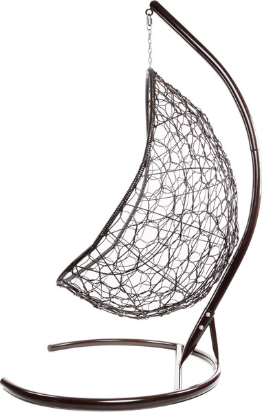 Изображение товара Кресло подвесное M-Group Овал / 11140206 (коричневый ротанг/красная подушка)