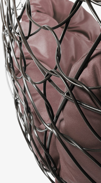 Изображение товара Кресло подвесное M-Group Овал / 11140205 (коричневый ротанг/коричневая подушка)